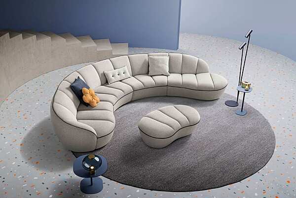 3-seater fabric sofa with soft back Egoitaliano Shai factory Egoitaliano from Italy. Foto №7