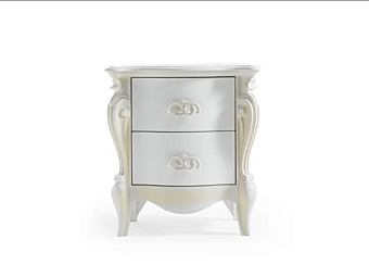 Solid wood bedside table Versailles Cortezari 481 factory CORTE ZARI from Italy