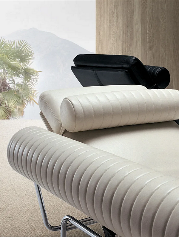 Leather Chaise Longue Day Bed Up Down i 4 Mariani factory i 4 Mariani from Italy. Foto №6
