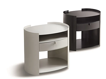 Metal bedside table Lotus Flou Metal bedside table Lotus Flou factory Flou from Italy