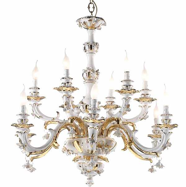 Chandelier LORENZON (F.LLI LORENZON) B1031/F/BO/12F factory LORENZON (F.LLI LORENZON) from Italy. Foto №1