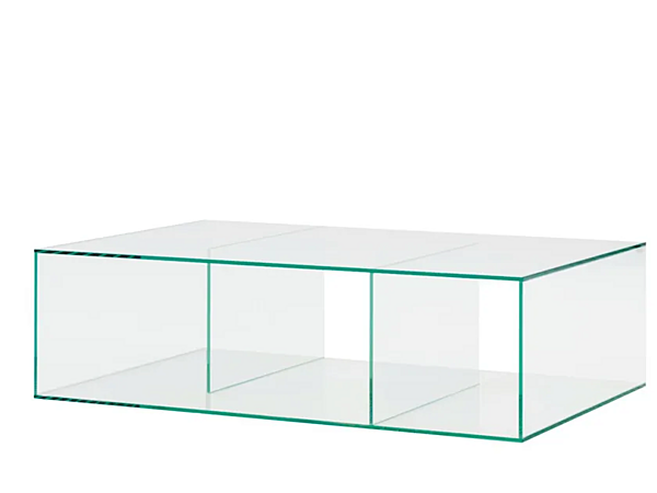 Low rectangular glass coffee table LIGNE ROSET Saldo 19960070 factory LIGNE ROSET from Italy. Foto №1