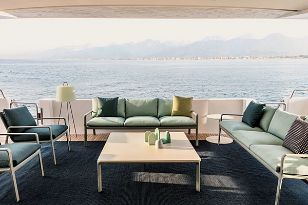 Garden armchair with soft back KETTAL Park Life factory KETTAL from Italy. Foto №7