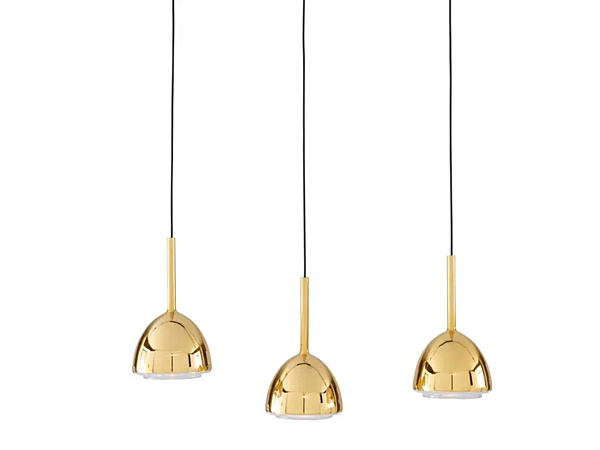 LED pendant lamp brass bell LIGNE ROSET 10072832-10072833 factory LIGNE ROSET from Italy. Foto №1