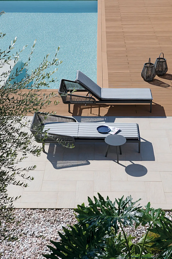 Stackable fabric sun lounger with castors Atmosphera Dream 2.0 DR.LT. factory ATMOSPHERA from Italy. Foto №6