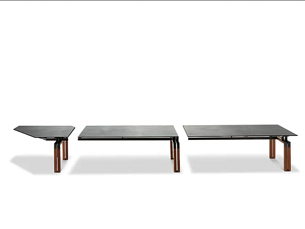 Modular Meeting Table Covered in Tanned Leather i 4 Mariani Paso Doble factory i 4 Mariani from Italy. Foto №2