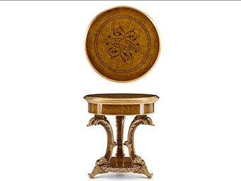 Round coffee table in wood A.R. Arredamenti Dolcevita 216 factory A.R.ARREDAMENTI SRL from Italy