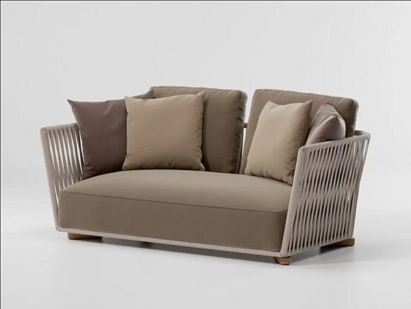 Two-seater garden sofa with fabric upholstery KETTAL Grand Bitta KS7003100 factory KETTAL from Italy. Foto №1