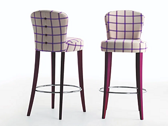 High Fabric Stool with Footrest Martini Interiors Olivia High Fabric Stool with Footrest Martini Interiors Olivia factory MARTINI INTERIORS from Italy