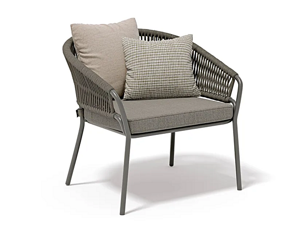 Aluminium garden armchair with armrests Atmosphera Pleasure 2.0 PLS.SB. factory ATMOSPHERA from Italy. Foto №1