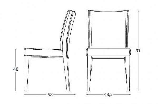 Chair MONTBEL 01811 factory MONTBEL from Italy. Foto №2