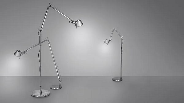 Adjustable Aluminium Floor Lamp Artemide Tolomeo Reading A013900, A013930, A0131W00, A013100 factory Artemide from Italy. Foto №2