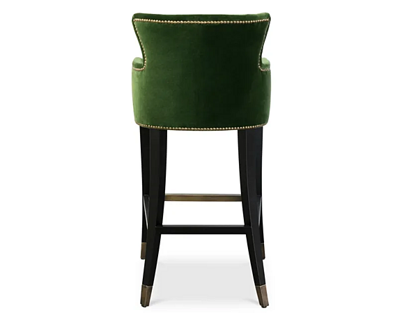 Velvet stool with armrests BRABBU Dukono factory BRABBU from Italy. Foto №5
