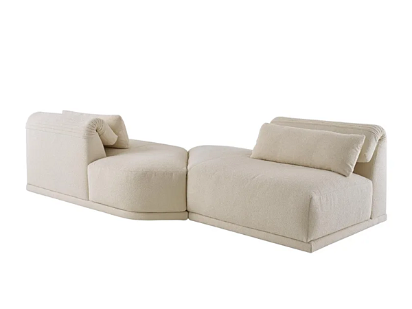 Modular fabric sofa with backrest LIGNE ROSET Grand Angle factory LIGNE ROSET from Italy. Foto №1