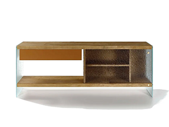 Wood and Glass TV Cabinet Nature Design River factory NATURE DESIGN  (FRANCO MARIO) from Italy