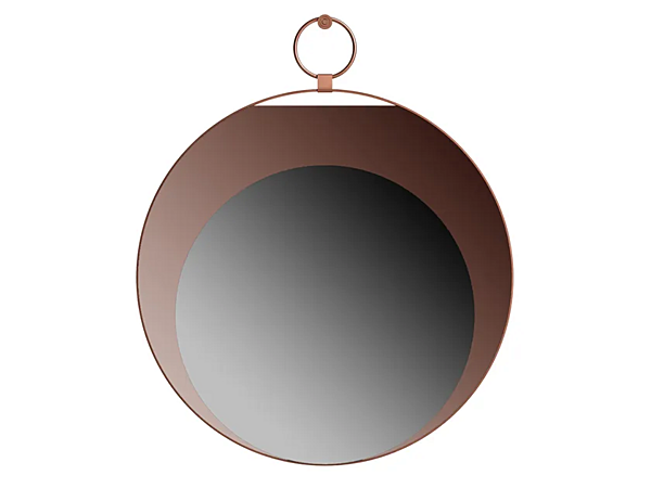 Round Metal Wall Mounted Mirror Sesto Senso CPRN HOMOOD S515 factory CPRN HOMOOD from Italy. Foto №1