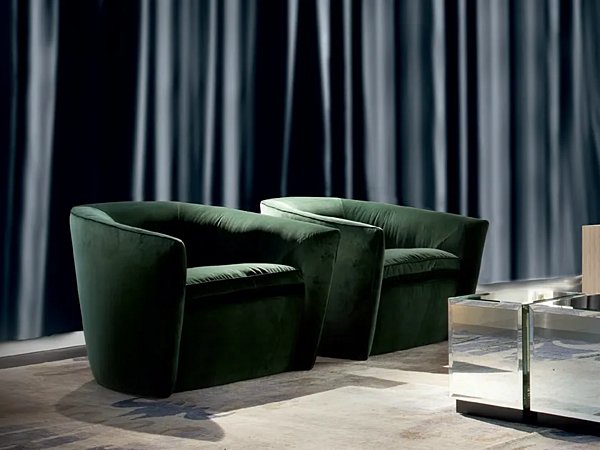 Upholstered armchair with armrests ERBA ITALIA Canzone factory ERBA ITALIA from Italy. Foto №10