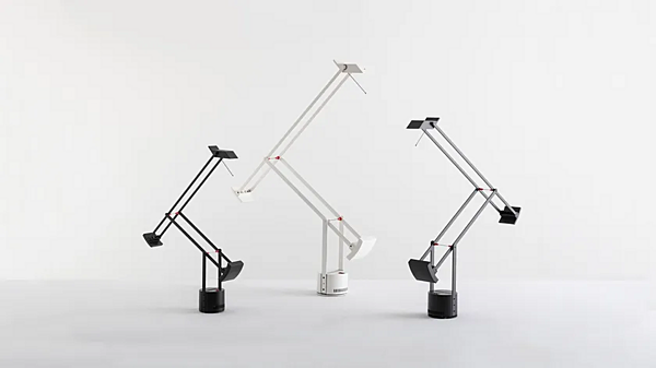 Aluminium Desk Lamp with Swing Arm Tizio Micro Artemide A008100 factory Artemide from Italy. Foto №4