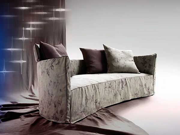 2 Seater Sofa with Headrest Fabric ERBA ITALIA Archivio factory ERBA ITALIA from Italy. Foto №8