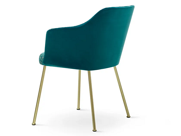 Upholstered fabric armchair with soft back Saba Isabelle factory SABA from Italy. Foto №2