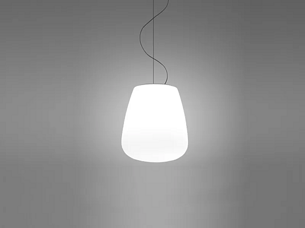 Glass pendant lamp Fabbian Lumi Baka factory Fabbian from Italy. Foto №1