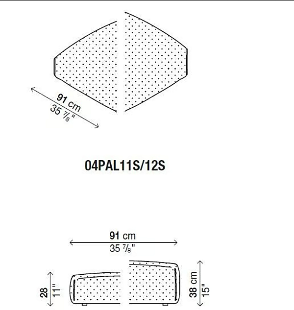 Modular Fabric Garden Pouf Palchetto Kristalia factory Kristalia from Italy. Foto №10