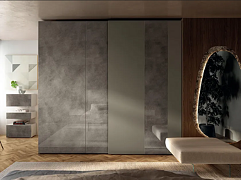 Sectional wardrobe with sliding doors quick sliding LAGO N O W 1172 Sectional wardrobe with sliding doors quick sliding LAGO N O W 1172 factory LAGO from Italy