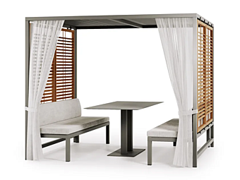 Aluminium gazebo with table Atmosphera Alcova