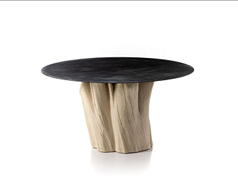 Round Iron Dining Table Brick 38 Gervasoni factory Gervasoni from Italy