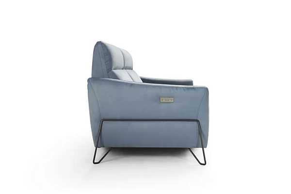 Electric Recliner 2 Seater Fabric Sofa Gaia Egoitaliano factory Egoitaliano from Italy. Foto №4