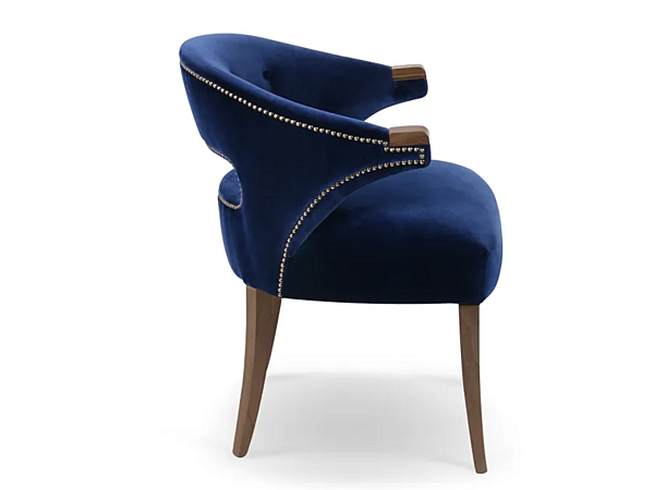 Upholstered velvet armchair Nanook BRABBU factory BRABBU from Italy. Foto №3