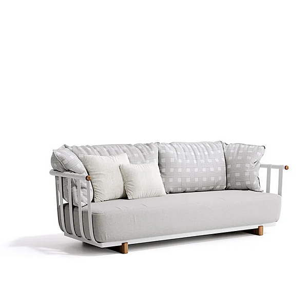 Three-Seater Garden Sofa in Fabric Atmosphera Portofino factory ATMOSPHERA from Italy. Foto №9