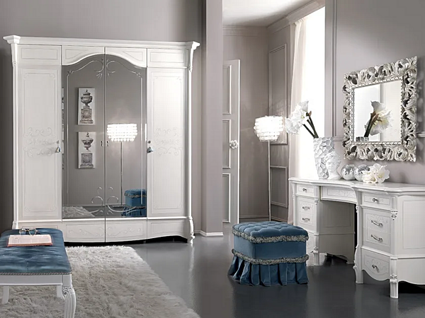 Mirrored wooden wardrobe CASA +39 Prestige 314 factory CASA +39 from Italy. Foto №3