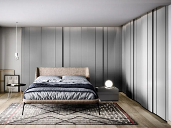 Plisse wardrobe with sliding doors NOVAMOBILI factory NOVAMOBILI from Italy