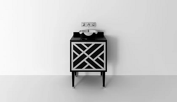 Floor standing wooden vanity unit with drawers Park Avenue Cora 1A PKRCORA1ACES factory Park Avenue from Italy. Foto №3