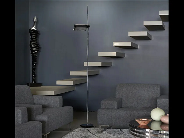 Floor lamp with dimmer Oluce Colombo 626 factory Oluce from Italy. Foto №4
