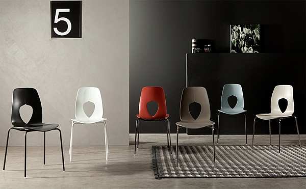 Chair TONIN CASA HOLE WOOD - 7227 factory TONIN CASA from Italy. Foto №2