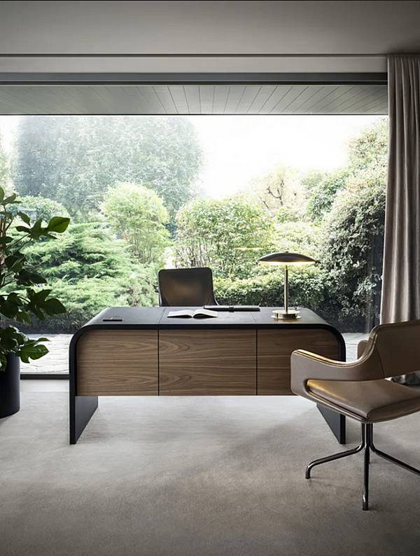 Rectangular wooden writing desk with drawers i 4 Mariani Nami factory i 4 Mariani from Italy. Foto №7
