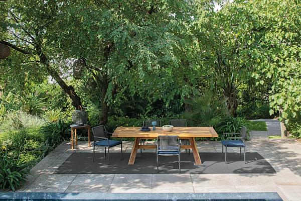 Rectangular teak garden table Atmosphera Typhoon TY.TA.240/TY.TA.300 factory ATMOSPHERA from Italy. Foto №7