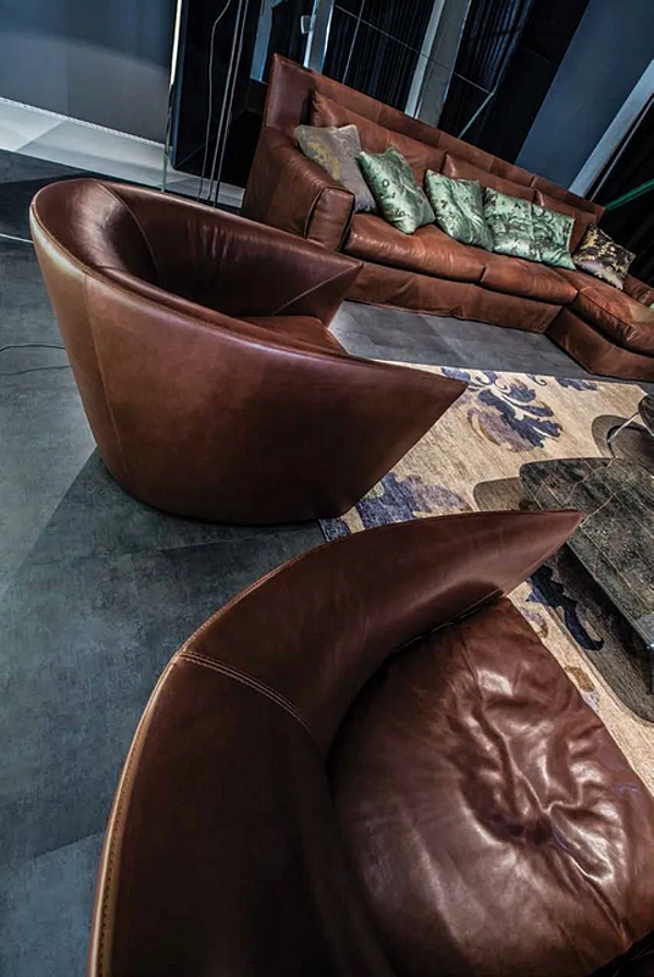 Upholstered armchair with armrests ERBA ITALIA Canzone factory ERBA ITALIA from Italy. Foto №7