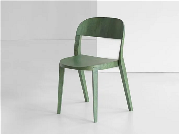Stackable wooden chair Minima 949 Potocco 949 factory POTOCCO from Italy. Foto №26