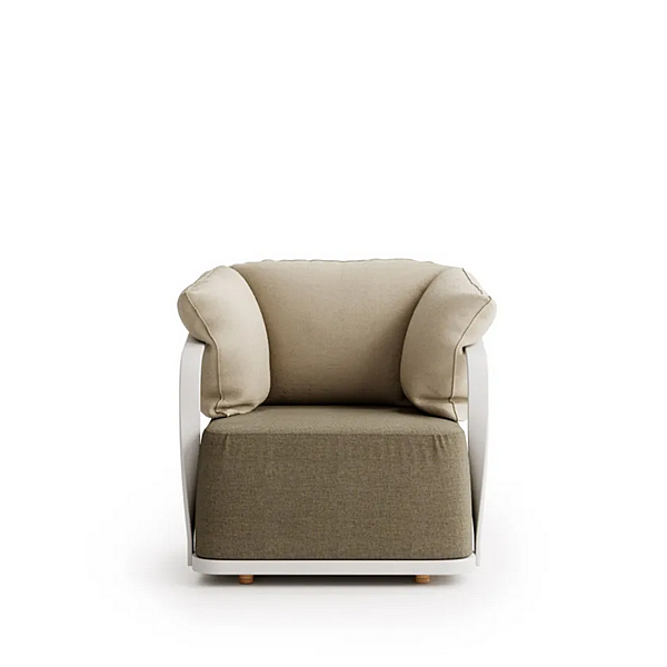 Fabric garden armchair with removable cover and armrests Atmosphera Tango TG.PL factory ATMOSPHERA from Italy. Foto №5