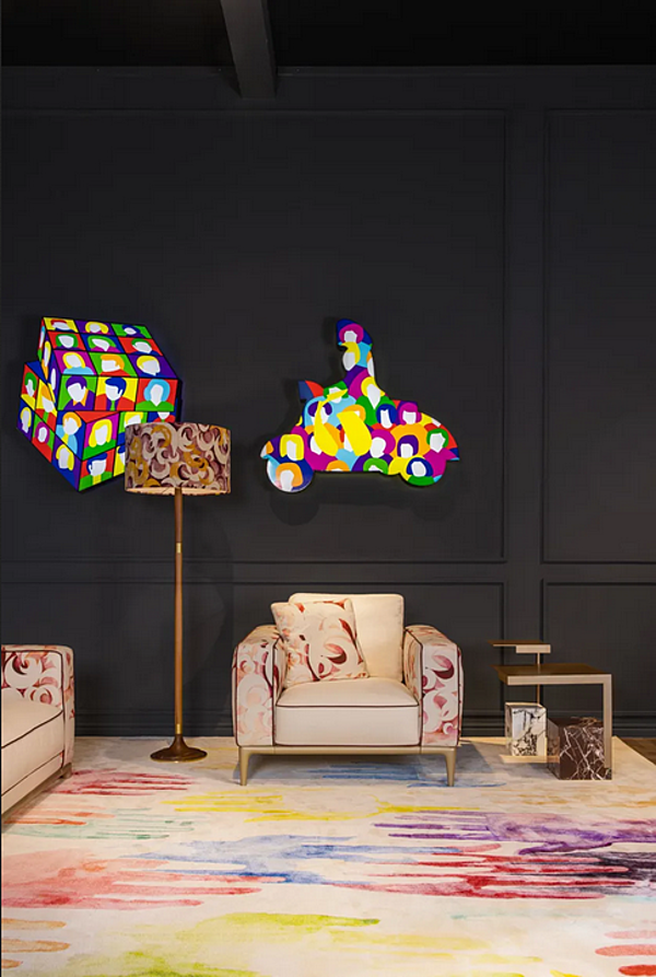 Fabric armchair with armrests FORMITALIA Moon H -Armchair-A factory FORMITALIA from Italy. Foto №5