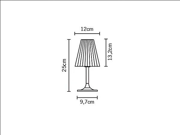 Halogen crystal table lamp Fabbian Flow factory Fabbian from Italy. Foto №5