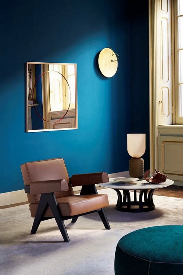 Blown Glass Table Lamp with Marble Base CASSINA Ficupala factory CASSINA from Italy. Foto №5
