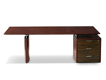 Rectangular wooden executive desk Symetria i 4 Mariani