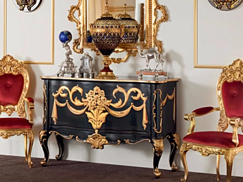 Sideboard with doors in wood Modenese Luxury Interiors 13605 factory MODENESE GASTONE from Italy