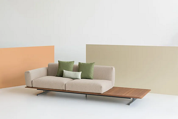 Garden Sofa with Fabric Upholstery Potocco Graphic 955 D Out 955/D-OUT factory POTOCCO from Italy. Foto №2