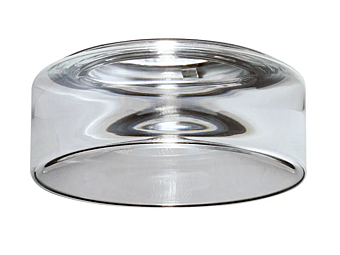 LED Round Glass Spotlight Fabbian Blow factory Fabbian from Italy