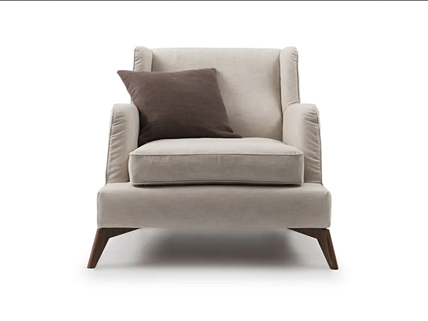 Fabric or leather armchair with armrests VIBIEFFE 680 Class factory VIBIEFFE from Italy. Foto №2